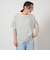 【WEB限定】＜at ease＞バックタック Tシャツ -UVカット-