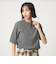 【WEB限定】＜at ease＞ワッフル ヘンリーネック 5分袖 プルオーバー カットソー