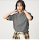 【WEB限定】＜at ease＞ワッフル ヘンリーネック 5分袖 プルオーバー カットソー