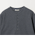 【WEB限定】＜at ease＞ワッフル ヘンリーネック 5分袖 プルオーバー カットソー