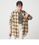 ［size SHORTあり］シアー チェック シャツ