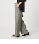 ［size SHORT/TALLあり］BREEZE LINEN ブリーズリネン ワイド パンツ チェック