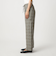 ［size SHORT/TALLあり］BREEZE LINEN ブリーズリネン ワイド パンツ チェック