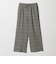 ［size SHORT/TALLあり］BREEZE LINEN ブリーズリネン ワイド パンツ チェック