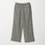 ［size SHORT/TALLあり］BREEZE LINEN ブリーズリネン ワイド パンツ チェック
