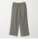 ［size SHORT/TALLあり］BREEZE LINEN ブリーズリネン ワイド パンツ チェック