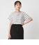 ＜To b. by agnes b.コラボ＞ロゴ ショートスリーブ Tシャツ ボーダー