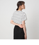 ＜To b. by agnes b.コラボ＞ロゴ ショートスリーブ Tシャツ ボーダー