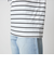 ＜To b. by agnes b.コラボ＞ロゴ ロングスリーブ Tシャツ ボーダー
