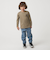 ＜THE NORTH FACE＞ロングスリーブ スモールスクエア ロゴティー / キッズ  110cm-120cm