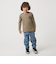 ＜THE NORTH FACE＞ロングスリーブ スモールスクエア ロゴティー / キッズ  110cm-120cm