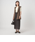 ＜1_OF MINE＞リブ クルーネック 5分袖 ニット プルオーバー