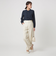 ［size SHORT/TALLあり］キチントボトムス カバー ワイド パンツ オフホワイト