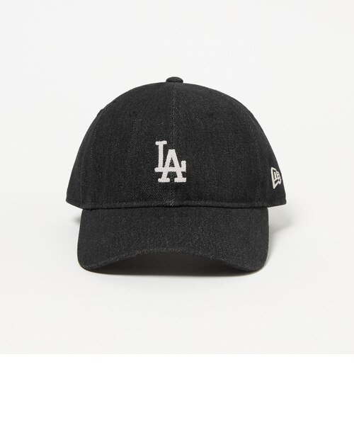 別注】＜NEW ERA＞9TWENTY デニム LA ブラック キャップ｜グリーン