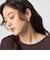 プレート フープ イヤリング