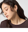 プレート フープ イヤリング