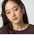 プレート フープ イヤリング