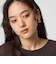 プレート フープ イヤリング