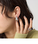 プレート フープ イヤリング
