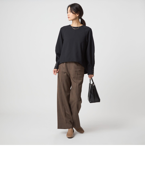未使用級　グリーンレーベル♡手洗い可能/パウドレ　セットアップスーツ　とろみ素材 green label relaxing（グリーンレーベルリラクシング）の「A+
