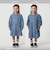 デニム ティアード チュニック ワンピ / キッズ  100cm-160cm