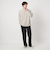 KIVANC ノーカラー 長袖 Tシャツ -ストレッチ-