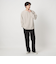 KIVANC ノーカラー 長袖 Tシャツ -ストレッチ-