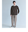 KIVANC ノーカラー 長袖 Tシャツ -ストレッチ-
