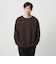 KIVANC ノーカラー 長袖 Tシャツ -ストレッチ-