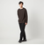KIVANC ノーカラー 長袖 Tシャツ -ストレッチ-