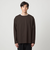 KIVANC ノーカラー 長袖 Tシャツ -ストレッチ-