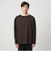 KIVANC ノーカラー 長袖 Tシャツ -ストレッチ-