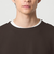KIVANC ノーカラー 長袖 Tシャツ -ストレッチ-