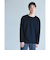 KIVANC ノーカラー 長袖 Tシャツ -ストレッチ-