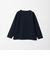KIVANC ノーカラー 長袖 Tシャツ -ストレッチ-