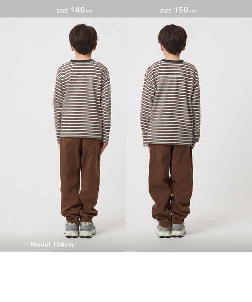 マルチボーダー ロングスリーブ Tシャツ / キッズ 100cm-160cm