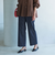 【結論シリーズ】ニーハイフレアパンツ デニム マシンウォッシャブル ストレッチ