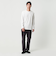 LONG FIBER COTTON クリア クルーネック 長袖 Tシャツ