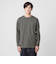 LONG FIBER COTTON クリア クルーネック 長袖 Tシャツ