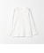LONG FIBER COTTON クリア Vネック 長袖 Tシャツ