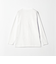 LONG FIBER COTTON クリア Vネック 長袖 Tシャツ