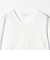 LONG FIBER COTTON クリア Vネック 長袖 Tシャツ