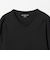 LONG FIBER COTTON クリア Vネック 長袖 Tシャツ