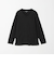 LONG FIBER COTTON クリア Vネック 長袖 Tシャツ