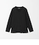LONG FIBER COTTON クリア Vネック 長袖 Tシャツ