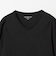 LONG FIBER COTTON クリア Vネック 長袖 Tシャツ
