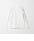 LONG FIBER COTTON クリア モックネック 長袖 Tシャツ