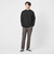 LONG FIBER COTTON クリア モックネック 長袖 Tシャツ