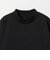 LONG FIBER COTTON クリア モックネック 長袖 Tシャツ