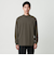 LONG FIBER COTTON クリア モックネック 長袖 Tシャツ